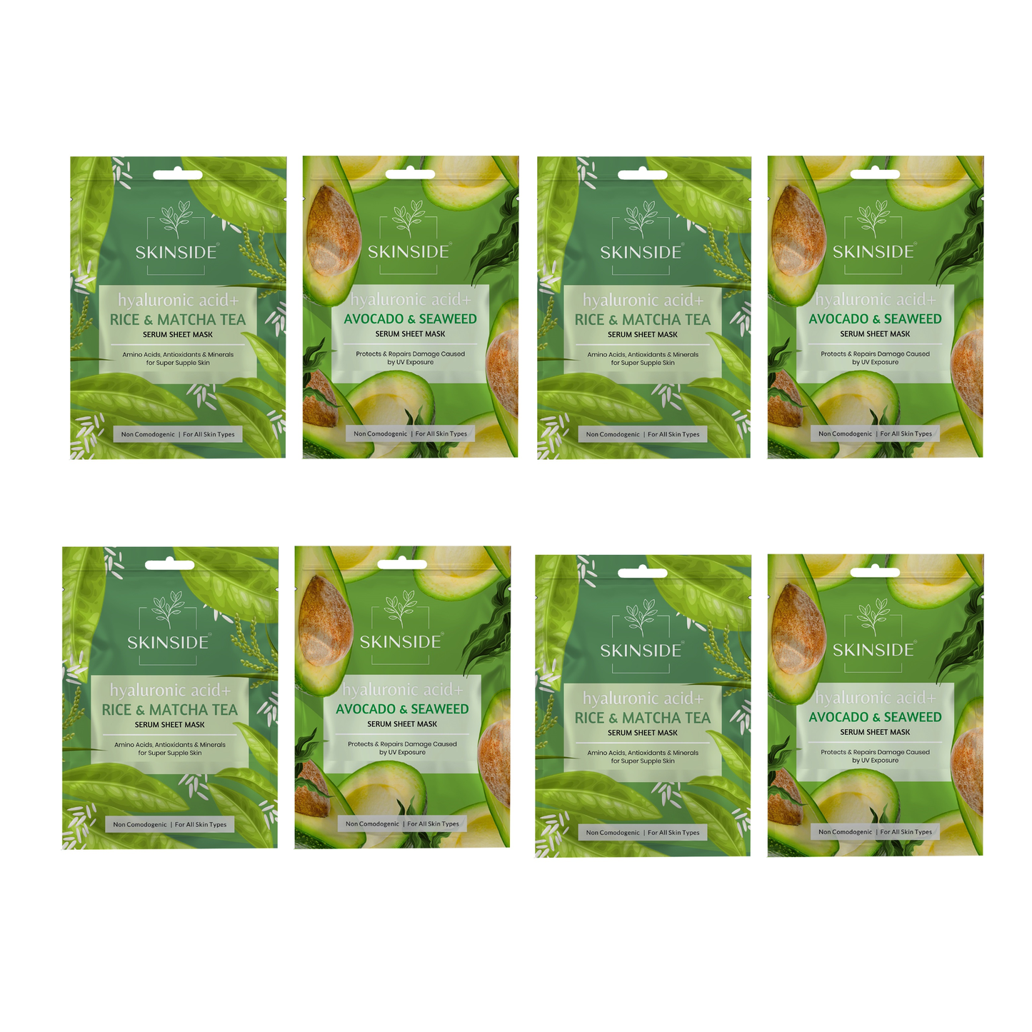 Skinside Sheet Mask (Pack of 8)