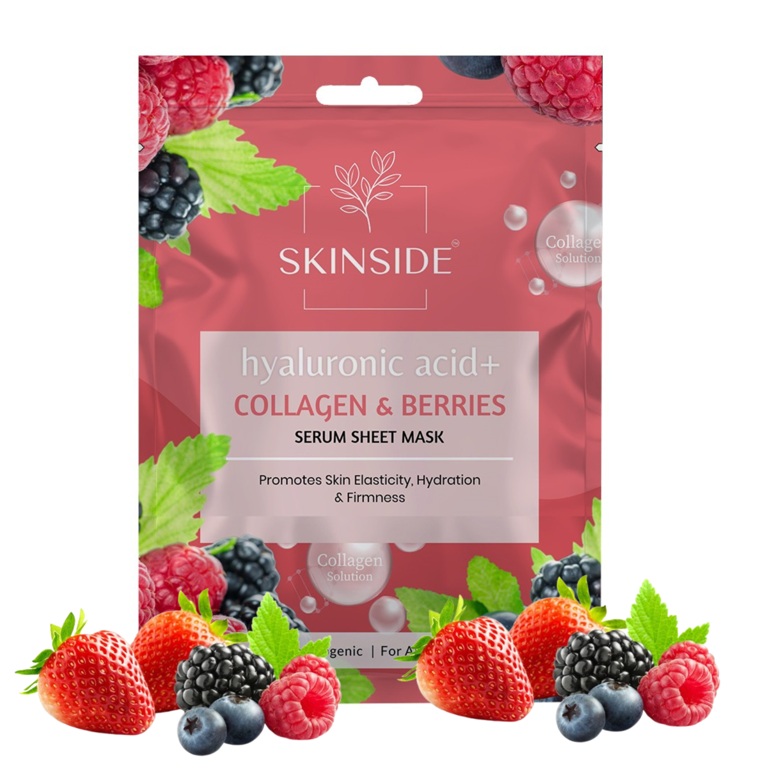 Hyaluronic+ Collagen & Berries Sheet Mask - skinside